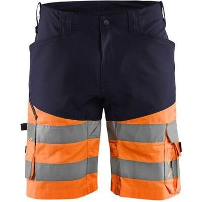 Blakläder, Arbeitshose, Warnschutz-Shorts, orange / marineblau, Konfektionsgrösse DE: 50 (50) Blakläder, Arbeitshose, Warnschutz-Shorts, orange / marineblau, Konfektionsgrösse DE: 50 (50)