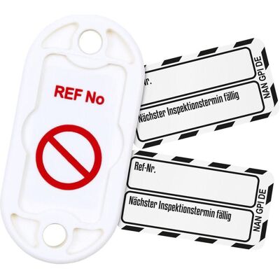 Brady, Sicherheitskennzeichnung, NAN-DE-PK-GPI-WH, Nanotag™ Set, 20 Nanotag Halter, 20 x Nanotag Einsteckschilder (Schwarz au Brady, Sicherheitskennzeichnung, NAN-DE-PK-GPI-WH, Nanotag™ Set, 20 Nanotag Halter, 20 x Nanotag Einsteckschilder (Schwarz au