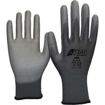 Nitras, Schutzhandschuhe, Handschuh Gr.Xxl Nylon Grau Beschichtet (XXL) Nitras, Schutzhandschuhe, Handschuh Gr.Xxl Nylon Grau Beschichtet (XXL)