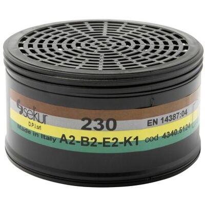 Ekastu Sekur, Atemschutzmaske, Ekastu 422324 230 A2 B2 E2 K1 Mehrbereichsfilter 2 St. (2x) Ekastu Sekur, Atemschutzmaske, Ekastu 422324 230 A2 B2 E2 K1 Mehrbereichsfilter 2 St. (2x)