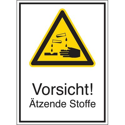 Brady, Sicherheitskennzeichnung, STD-740-262X371-B-7527, Warnschilder - Vorsicht! Ätzende Stoffe Brady, Sicherheitskennzeichnung, STD-740-262X371-B-7527, Warnschilder - Vorsicht! Ätzende Stoffe