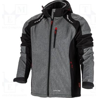 Lahti Pro, Arbeitsjacke, Kurtka Softshell z Kapturem Szaro-czarwona L (L4092303) (L) Lahti Pro, Arbeitsjacke, Kurtka Softshell z Kapturem Szaro-czarwona L (L4092303) (L)