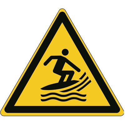 Brady, Sicherheitskennzeichnung, ISO-Sicherheitsschild - Warnung vor Surf-Fahrzeugen Brady, Sicherheitskennzeichnung, ISO-Sicherheitsschild - Warnung vor Surf-Fahrzeugen
