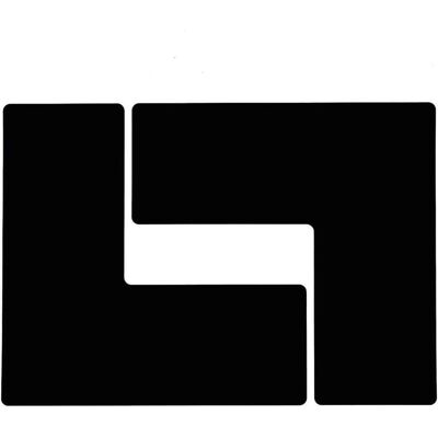 Brady, Sicherheitskennzeichnung, B-514, ToughStripe, Bodenmarkierung L-Form, Polyester, Schwarz, 101,6 x 254mm (1 VE = 20 Stü Brady, Sicherheitskennzeichnung, B-514, ToughStripe, Bodenmarkierung L-Form, Polyester, Schwarz, 101,6 x 254mm (1 VE = 20 Stü
