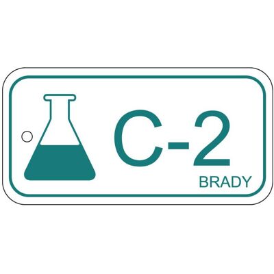 Brady, Sicherheitskennzeichnung, B-7527, Polypropylen Schild, Energy Source Tag - Chemical/Chemikalien, 75 x 38mm, Türkis auf Brady, Sicherheitskennzeichnung, B-7527, Polypropylen Schild, Energy Source Tag - Chemical/Chemikalien, 75 x 38mm, Türkis auf