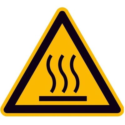 BRW, Sicherheitskennzeichnung, Warnschild Heisse Oberfläche - 10 cm BRW, Sicherheitskennzeichnung, Warnschild Heisse Oberfläche - 10 cm