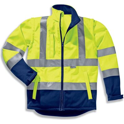 Uvex, Arbeitsjacke, Softshelljacke protection flash gelb, warngelb, navy M (M) Uvex, Arbeitsjacke, Softshelljacke protection flash gelb, warngelb, navy M (M)