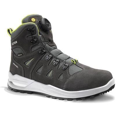 Elten, Sicherheitsschuhe, Berufsstiefel RILEY XXF BOA GTX grey-lime Mid ESD O2 WR CI Gr. 48 (O2, 48) Elten, Sicherheitsschuhe, Berufsstiefel RILEY XXF BOA GTX grey-lime Mid ESD O2 WR CI Gr. 48 (O2, 48)