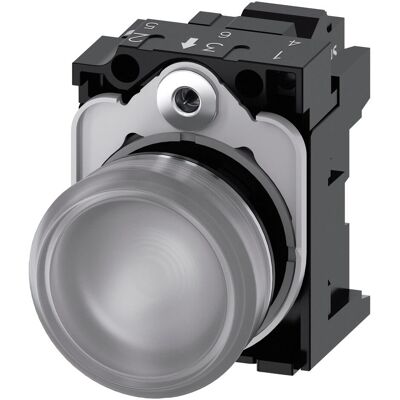 Siemens Personenschutz, Leuchtmelder komplett 1f LED AC rnd hoch 3SU1153-6AA70-3AA0 Siemens Personenschutz, Leuchtmelder komplett 1f LED AC rnd hoch 3SU1153-6AA70-3AA0