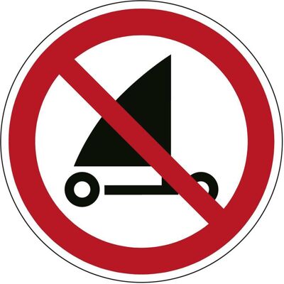 Brady, Sicherheitskennzeichnung, ISO-Sicherheitsschild - Strandsegeln verboten Brady, Sicherheitskennzeichnung, ISO-Sicherheitsschild - Strandsegeln verboten