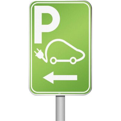 Brady, Sicherheitskennzeichnung, I/EVP10/RFLB/2.0MPL-400X600-1, Parkschild für Elektrofahrzeuge - Parkplatz für das Aufladen Brady, Sicherheitskennzeichnung, I/EVP10/RFLB/2.0MPL-400X600-1, Parkschild für Elektrofahrzeuge - Parkplatz für das Aufladen