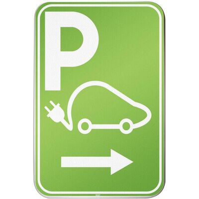 Brady, Sicherheitskennzeichnung, I/EVP11/RFLB-400X600-1, Parkschild für Elektrofahrzeuge - Parkplatz für das Aufladen Ihres E Brady, Sicherheitskennzeichnung, I/EVP11/RFLB-400X600-1, Parkschild für Elektrofahrzeuge - Parkplatz für das Aufladen Ihres E
