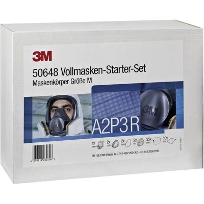 3M Atemschutzmaske, Atemschutz Vollmasken-Set (A2P3 R, 1x) 3M Atemschutzmaske, Atemschutz Vollmasken-Set (A2P3 R, 1x)