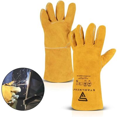 Stahlwerk, Schutzhandschuhe, Schweisser-Handschuhe (One Size) Stahlwerk, Schutzhandschuhe, Schweisser-Handschuhe (One Size)