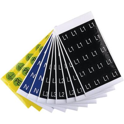 Weidmüller 1707350001 Schwarzes Etikett - Elektrikmarkering Weidmüller 1707350001 Schwarzes Etikett - Elektrikmarkering