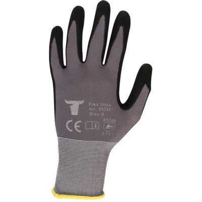 Stier, Schutzhandschuhe, Montagehandschuhe Flex Ultra nitrilbeschichtet grau/schwarz Grösse 10 (10) Stier, Schutzhandschuhe, Montagehandschuhe Flex Ultra nitrilbeschichtet grau/schwarz Grösse 10 (10)