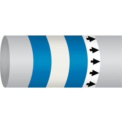 Brady, Sicherheitskennzeichnung, B-7541, ISO 14726 IMO Rohrmarkierer - Chilled Water (als Wärmeträger verwendetes Wasser, zum Brady, Sicherheitskennzeichnung, B-7541, ISO 14726 IMO Rohrmarkierer - Chilled Water (als Wärmeträger verwendetes Wasser, zum