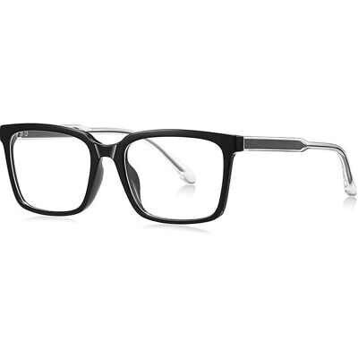 Techsuit, Computerbrille, - Anti-Blue Light Glasses Reflex PC (LS091) - for Men, Flat-Top - Black Techsuit, Computerbrille, - Anti-Blue Light Glasses Reflex PC (LS091) - for Men, Flat-Top - Black