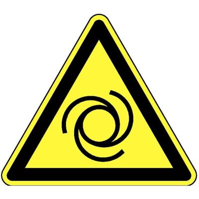 BRW, Sicherheitskennzeichnung, Warnschild Automatischer Anlauf - 10 cm BRW, Sicherheitskennzeichnung, Warnschild Automatischer Anlauf - 10 cm