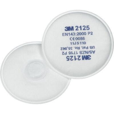 3M Atemschutzmaske, Particulates Filter for use with 6000 Series Respirator, 7000 Series Respirator 2125 (P2, P2 R, 20x) 3M Atemschutzmaske, Particulates Filter for use with 6000 Series Respirator, 7000 Series Respirator 2125 (P2, P2 R, 20x)