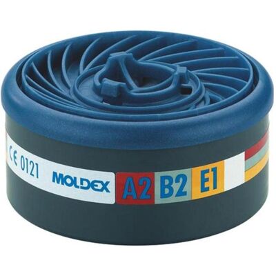 Moldex, Atemschutzmaske, Gasfilter A2B2E1, für Serie 7000 + 9000, EasyLock, organische Gase, anor (A2BEK1P) Moldex, Atemschutzmaske, Gasfilter A2B2E1, für Serie 7000 + 9000, EasyLock, organische Gase, anor (A2BEK1P)