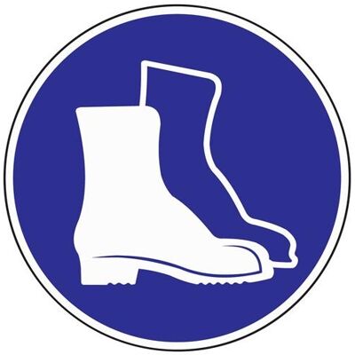 HP Autozubehör, Sicherheitskennzeichnung, Gebotszeichen ASR A1.3/BGV A8 Fussschutz benutzen Kunststoff HP Autozubehör, Sicherheitskennzeichnung, Gebotszeichen ASR A1.3/BGV A8 Fussschutz benutzen Kunststoff