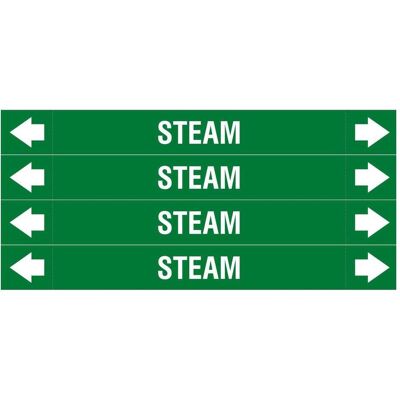 Brady, Sicherheitskennzeichnung, ASME - Rohrmarkierer - Steam Brady, Sicherheitskennzeichnung, ASME - Rohrmarkierer - Steam
