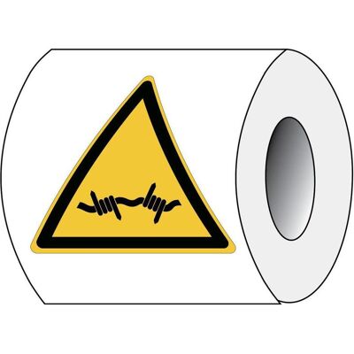 Brady, Sicherheitskennzeichnung, ISO 7010 PIC W033 B-7541 ISO Sicherheitskennzeichnung - Warnung vor Stacheldrahtzaun Lami Brady, Sicherheitskennzeichnung, ISO 7010 PIC W033 B-7541 ISO Sicherheitskennzeichnung - Warnung vor Stacheldrahtzaun Lami
