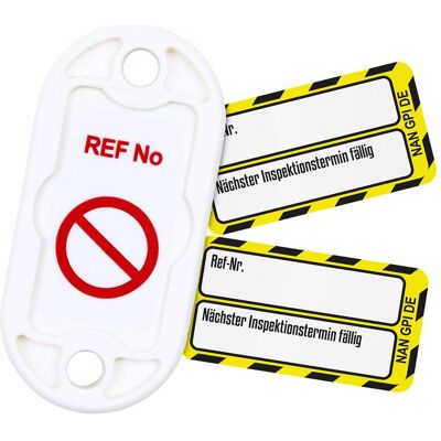 Brady, Sicherheitskennzeichnung, NAN-DE-PK-GPI-YL, Nanotag™ Set, 20 Nanotag Halter, 20 x Nanotag Einsteckschilder (Schwarz au Brady, Sicherheitskennzeichnung, NAN-DE-PK-GPI-YL, Nanotag™ Set, 20 Nanotag Halter, 20 x Nanotag Einsteckschilder (Schwarz au