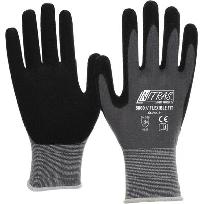 Nitras, Schutzhandschuhe, Handschuh Gr. 10 Strick Grau/Sw Flexible Fit (10) Nitras, Schutzhandschuhe, Handschuh Gr. 10 Strick Grau/Sw Flexible Fit (10)