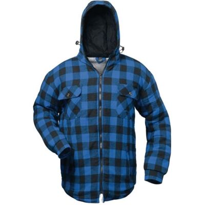 Craftland, Arbeitsjacke, Thermohemd Alberta Grösse M blau/schwarz kariert (M) Craftland, Arbeitsjacke, Thermohemd Alberta Grösse M blau/schwarz kariert (M)