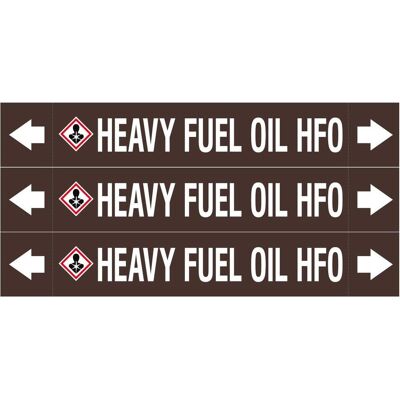 Brady, Sicherheitskennzeichnung, ASME - Rohrmarkierer - Heavy Fuel Oil HFO Brady, Sicherheitskennzeichnung, ASME - Rohrmarkierer - Heavy Fuel Oil HFO