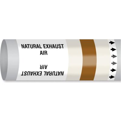 Brady, Sicherheitskennzeichnung, B-7541, ISO 14726 IMO Rohrmarkierer - Natural Exhaust Air (Luft, die ohne mechanische Hilfe Brady, Sicherheitskennzeichnung, B-7541, ISO 14726 IMO Rohrmarkierer - Natural Exhaust Air (Luft, die ohne mechanische Hilfe