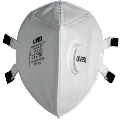 Uvex, Atemschutzmaske, Faltmaske silv-Air e 8313 FFP3 (FFP3) Uvex, Atemschutzmaske, Faltmaske silv-Air e 8313 FFP3 (FFP3)