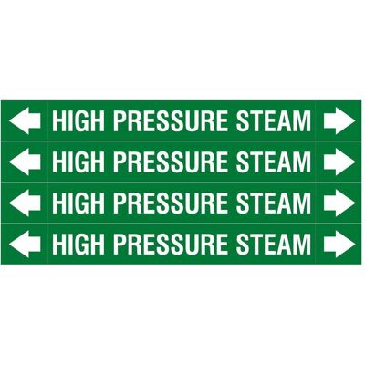 Brady, Sicherheitskennzeichnung, ASME - Rohrmarkierer - High Pressure Steam Brady, Sicherheitskennzeichnung, ASME - Rohrmarkierer - High Pressure Steam