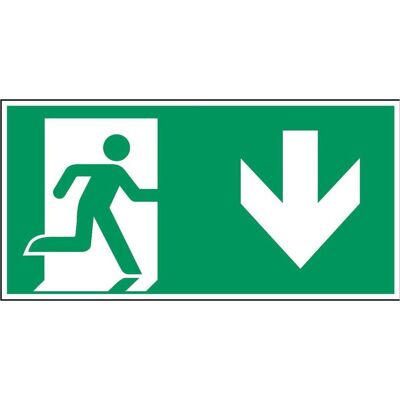 Brady, Sicherheitskennzeichnung, Emergency Exit (right)- Brady, Sicherheitskennzeichnung, Emergency Exit (right)-