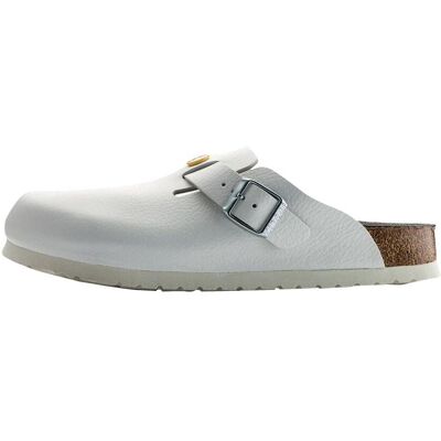 Birkenstock, Unisex, Sandalen, Boston Naturleder Normal, Weiss, (41) Birkenstock, Unisex, Sandalen, Boston Naturleder Normal, Weiss, (41)