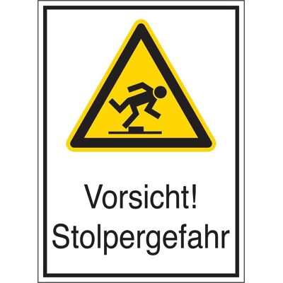 Brady, Sicherheitskennzeichnung, STD 429-131X185-B7541, Warnschilder - Vorsicht! Stolpergefahr Brady, Sicherheitskennzeichnung, STD 429-131X185-B7541, Warnschilder - Vorsicht! Stolpergefahr