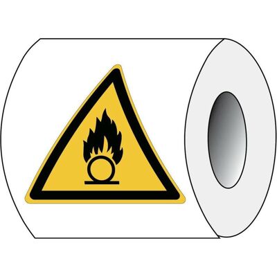 Brady, Sicherheitskennzeichnung, ISO 7010 PIC W028 B-7541 ISO Sicherheitskennzeichnung - Warnung vor brandfördernden Stoffe Brady, Sicherheitskennzeichnung, ISO 7010 PIC W028 B-7541 ISO Sicherheitskennzeichnung - Warnung vor brandfördernden Stoffe