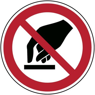Brady, Sicherheitskennzeichnung, ISO-Sicherheitsschild - Berühren verboten Brady, Sicherheitskennzeichnung, ISO-Sicherheitsschild - Berühren verboten