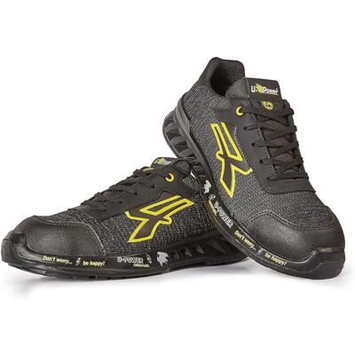 Upower, Sicherheitsschuhe, U-Power Schuhe Frank Schwarz Gelb Niedrige Nummer (S1P, 44) Upower, Sicherheitsschuhe, U-Power Schuhe Frank Schwarz Gelb Niedrige Nummer (S1P, 44)