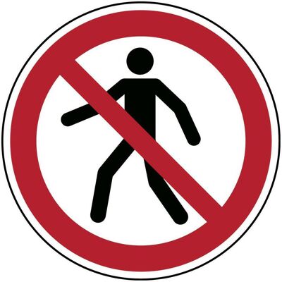 Brady, Sicherheitskennzeichnung, B-7667, ISO 7010 Bodensicherheitsschild - Für Fussgänger verboten (P004), Laminierter Anti-Ru Brady, Sicherheitskennzeichnung, B-7667, ISO 7010 Bodensicherheitsschild - Für Fussgänger verboten (P004), Laminierter Anti-Ru