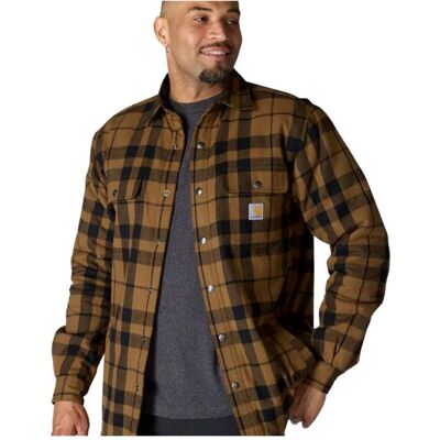 Carhartt, Arbeitsjacke, Giacca in Flanella Foderata Sherpa Taglio Comodo (S) Carhartt, Arbeitsjacke, Giacca in Flanella Foderata Sherpa Taglio Comodo (S)