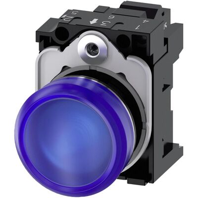 Siemens Personenschutz, Leuchtmelder komplett 1f LED AC rnd hoch 3SU1153-6AA50-3AA0 Siemens Personenschutz, Leuchtmelder komplett 1f LED AC rnd hoch 3SU1153-6AA50-3AA0