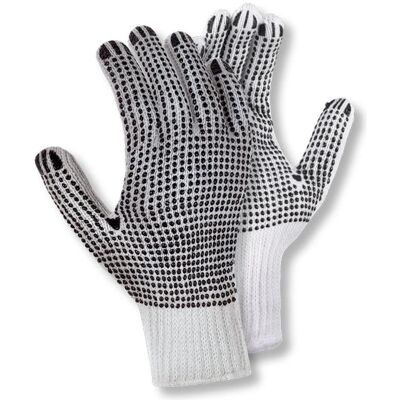 BIG, Schutzhandschuhe, teXXor Grobstrick-Handschuhe BAUMWOLLE/POLYESTER weiss/schwarze Noppen 9 (9) BIG, Schutzhandschuhe, teXXor Grobstrick-Handschuhe BAUMWOLLE/POLYESTER weiss/schwarze Noppen 9 (9)