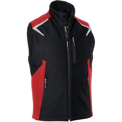 Kübler, Arbeitsjacke, Bodyforce Softshell Weste Schwarz/Mittelrot 3XL (3XL) Kübler, Arbeitsjacke, Bodyforce Softshell Weste Schwarz/Mittelrot 3XL (3XL)