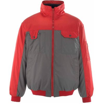 Mascot, Arbeitsjacke, Pilotenjacke anthrazit/rot Gr.5XL (5XL) Mascot, Arbeitsjacke, Pilotenjacke anthrazit/rot Gr.5XL (5XL)