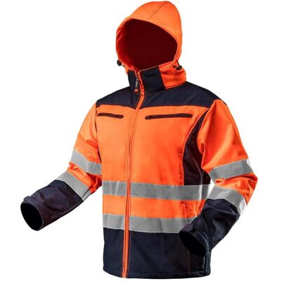 Topex, Arbeitsjacke, Softshell-Warnjacke mit Reflektionsstreifen orange XXXL (3XL) Topex, Arbeitsjacke, Softshell-Warnjacke mit Reflektionsstreifen orange XXXL (3XL)