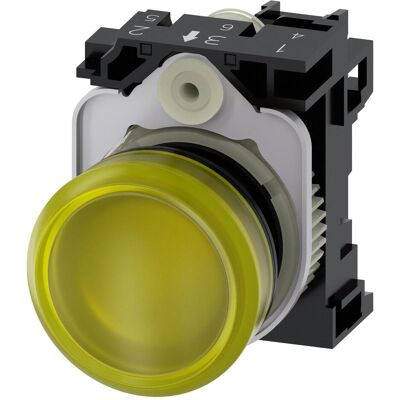 Siemens Personenschutz, Indicator light, 22mm, yellow Siemens Personenschutz, Indicator light, 22mm, yellow