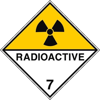 Brady, Sicherheitskennzeichnung, Aufkleber für den Transport gefährlicher Güter - Radioactive Stoffe Brady, Sicherheitskennzeichnung, Aufkleber für den Transport gefährlicher Güter - Radioactive Stoffe